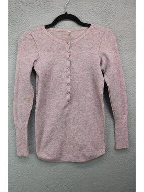 Intimately Free People Waffle Knit Snap Down Tunic-Small-Preppy